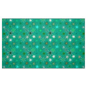 Tissu Impression Starburst Moderne, Turquoise et Aqua (Fat Quarter)