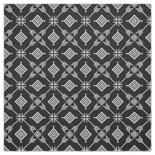 Tissu Impression Tribal Arrow noir et blanc