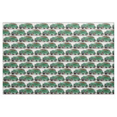 Tissu Impression verte Austin Devon 1948 (Fat Quarter)