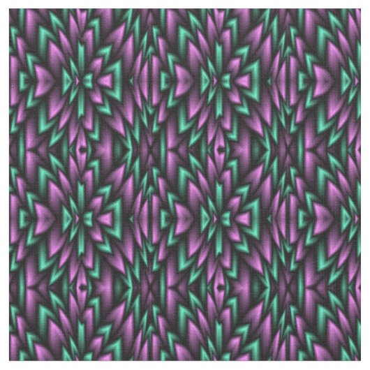 Tissu Impression violet et verte (Fermer)