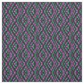Tissu Impression violet et verte (Échantillon)