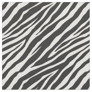 Tissu Impression Zèbre noir et blanc