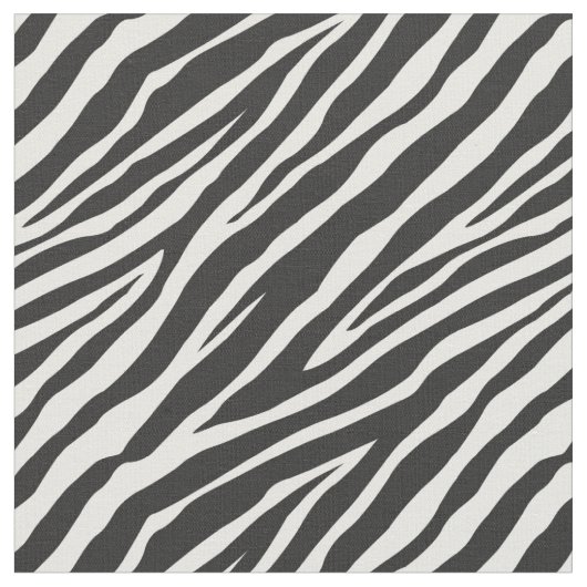 Tissu Impression Zèbre noir et blanc (Fermer)