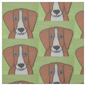 Tissu imprimé Beagle mou (Échantillon)