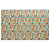 Tissu imprimé chien beau chien (Fat Quarter)