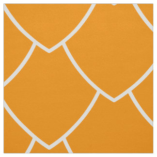 🧡 Tissu imprimé coquille Saint-Jacques orange