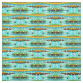 Tissu imprimé d'aigrettes enneigées (Échantillon)