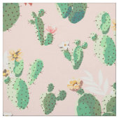 Tissu imprimé de cactus joli (Échantillon)