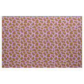 Tissu imprimé de vache brun violet pastel (Fat Quarter)