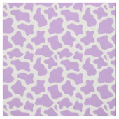 Tissu imprimé de vache violet pastel kawaii (Échantillon)