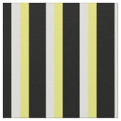 Tissu imprimé, en noir et blanc et jaune (Détail)