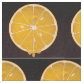 Tissu imprimé jaune citron brillant (Fermer)