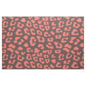 Tissu Imprimé léopard marron corail (Fat Quarter)