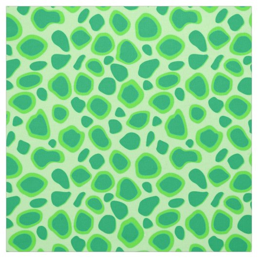 Tissu Imprimé léopard - Nuances de vert menthe (Échantillon)