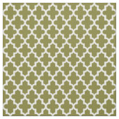Tissu Imprimé marocain vert olive (Échantillon)