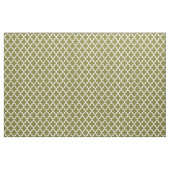 Tissu Imprimé marocain vert olive (Fat Quarter)