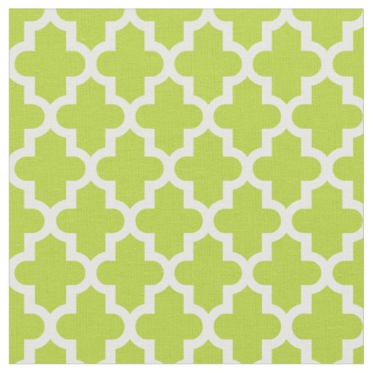 Tissu Imprimé marocain vert pomme (Fermer)