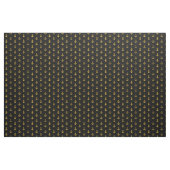 Tissu Imprimé Noir Ancre Dorée (Yard)