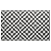 Tissu imprimé, noir&blanc, Carrés&cercles (Yard)