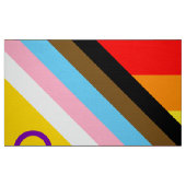 Tissu Indicateur de la fierté de progrès intersexe inclu (Fat Quarter)