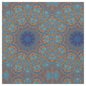 Tissu indien de motif d'impression de cercles (Fermer)