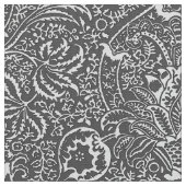 Tissu Indien, graphite et gris-clair de William Morris (Fermer)