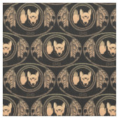Tissu indigène de loup de tissu de drapeau de (Fermer)