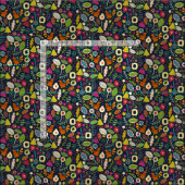 TISSU INDIGO DE BLOG (Carreau)