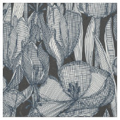 Tissu indigo de pourriture des tulipes (Fermer)