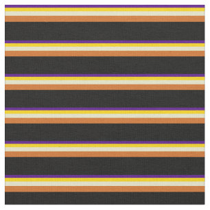 Tissu Indigo, Jaune, Paruline d'or pâle, Chocolat & Noir