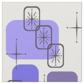 Tissu Indigo moderne du milieu du siècle (Fermer)