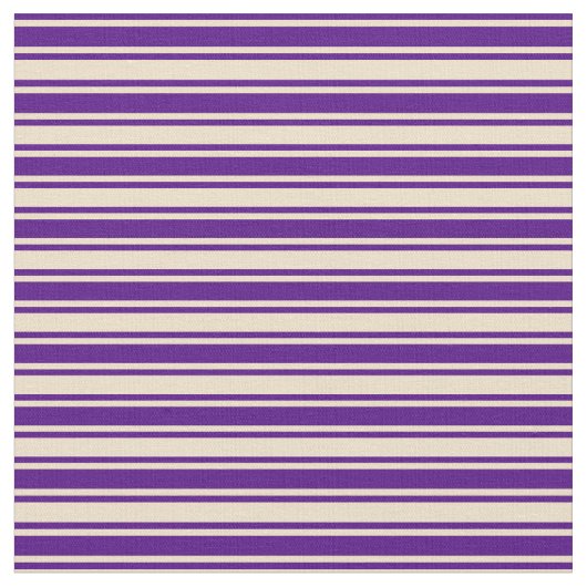 Tissu Indigo & Tan Linked/Striped Motif (Fermer)