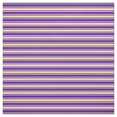 Tissu Indigo & Tan Linked/Striped Motif (Échantillon)