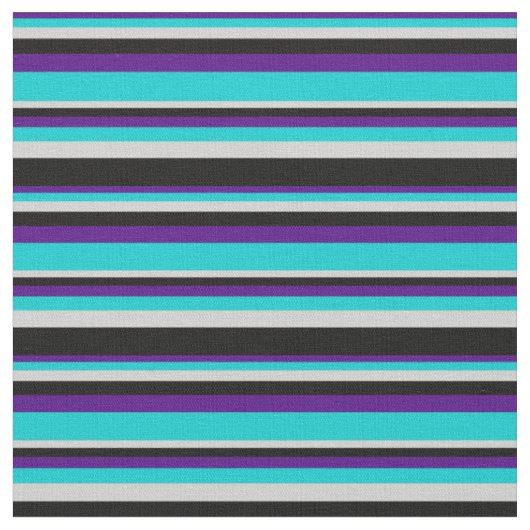 Tissu Indigo, Turquoise foncé, gris clair et noir (Fermer)