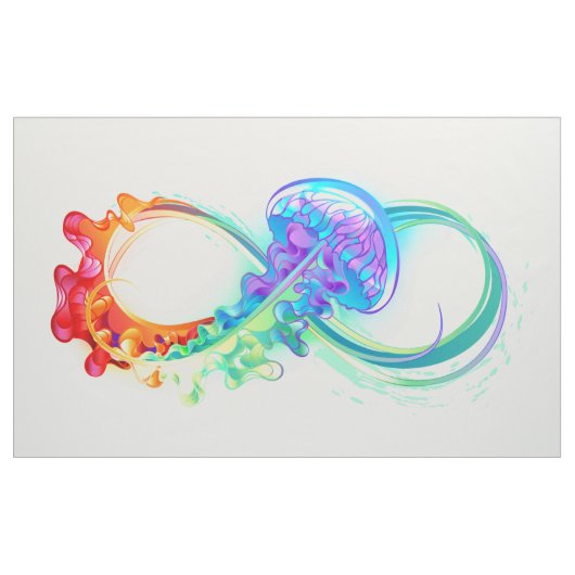 Tissu Infinity avec Rainbow Jellyfish (Yard)