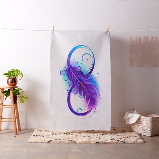 Tissu Infinity with purple feather (In Situ)