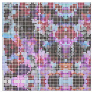 Tissu Inkblot of the Purpinklue Squared
