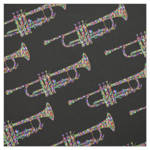 Tissu Instrument de musique coloré en laiton de trompet