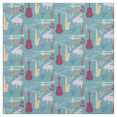 Tissu Instruments de musique (Échantillon)