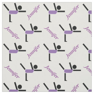 Tissu Interprète de gymnastique et votre nom personnalis