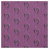 Tissu "Interrobangy" - dans le pourpre (Échantillon)