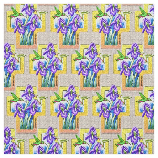 Tissu Iris Cross Christian Fabric (Échantillon)