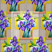 Tissu Iris Cross Christian Fabric (Carreau)