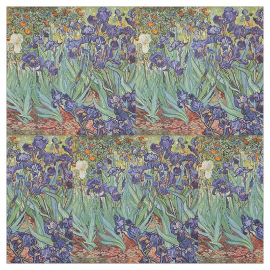 Tissu Iris de Van Gogh Peinture Impressionniste (Échantillon)