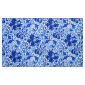 Tissu Iris de William Morris et lis, bleu de cobalt (Fat Quarter)