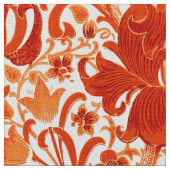 Tissu Iris de William Morris et lis, mandarine (Fermer)
