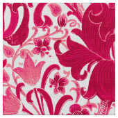 Tissu Iris de William Morris et lis, rose de fuchsia (Fermer)