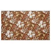 Tissu Iris et lis de William Morris, brun et Tan (Fat Quarter)