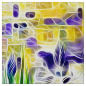 Tissu Iris Exotiques de l'Été  (Échantillon)