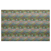 Tissu Iris Jardin Monet Giverny fleurs (Fat Quarter)
